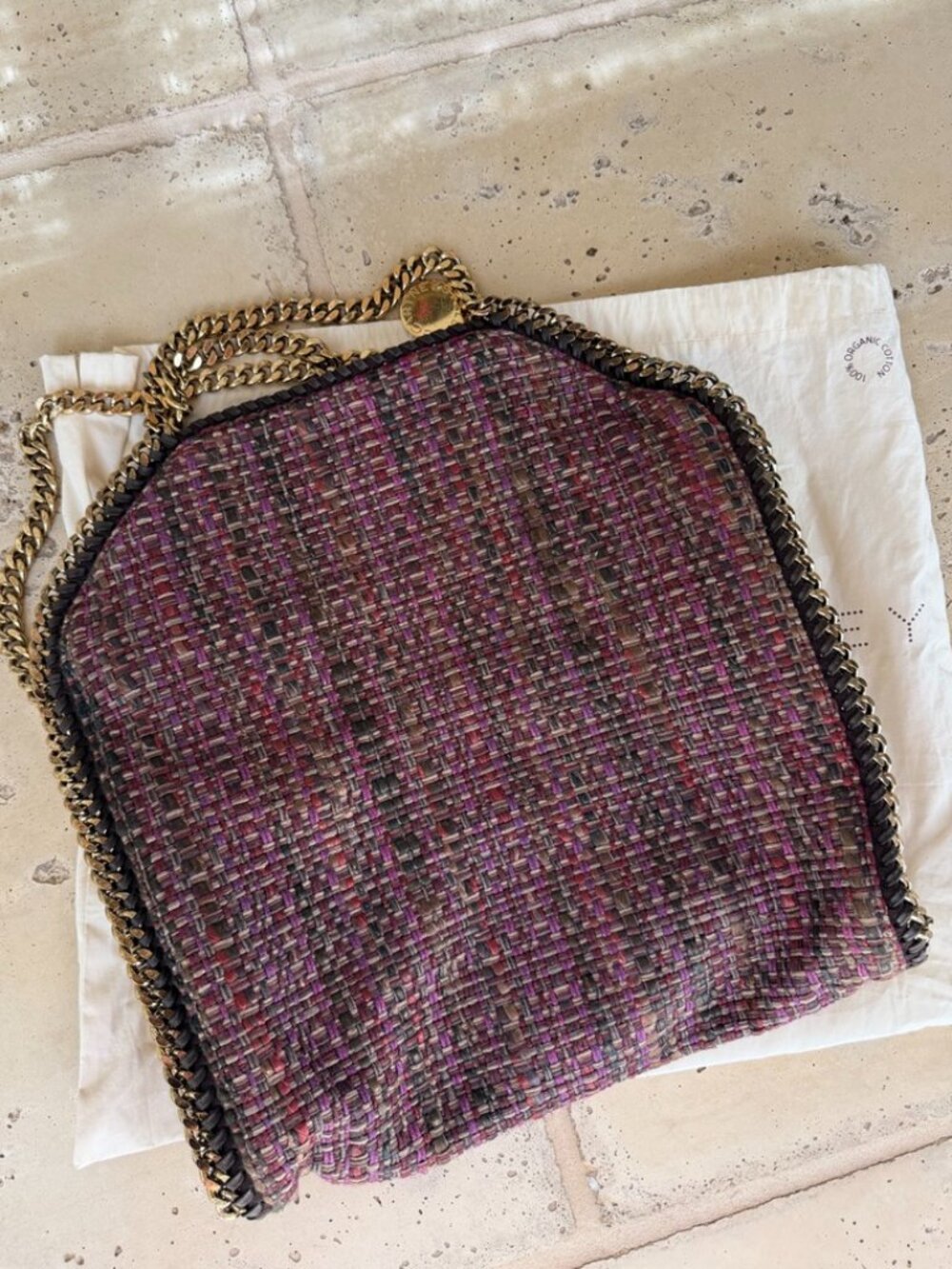 Stella McCartney Falabella Boucle Tweed Foldover Tote - Picture 3 of 16